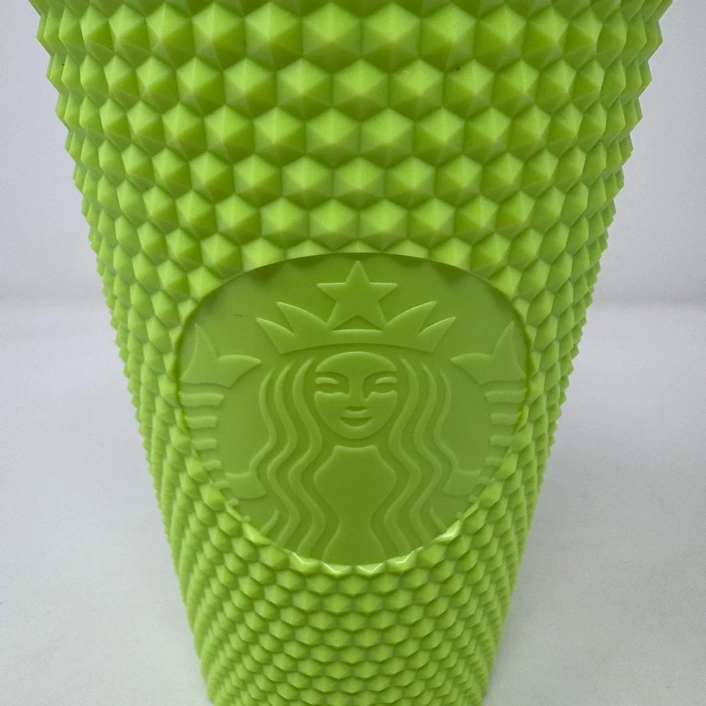 New Starbucks 30th Anniversary Frappuccino Lime Green Studded Bling Tumbler 16oz